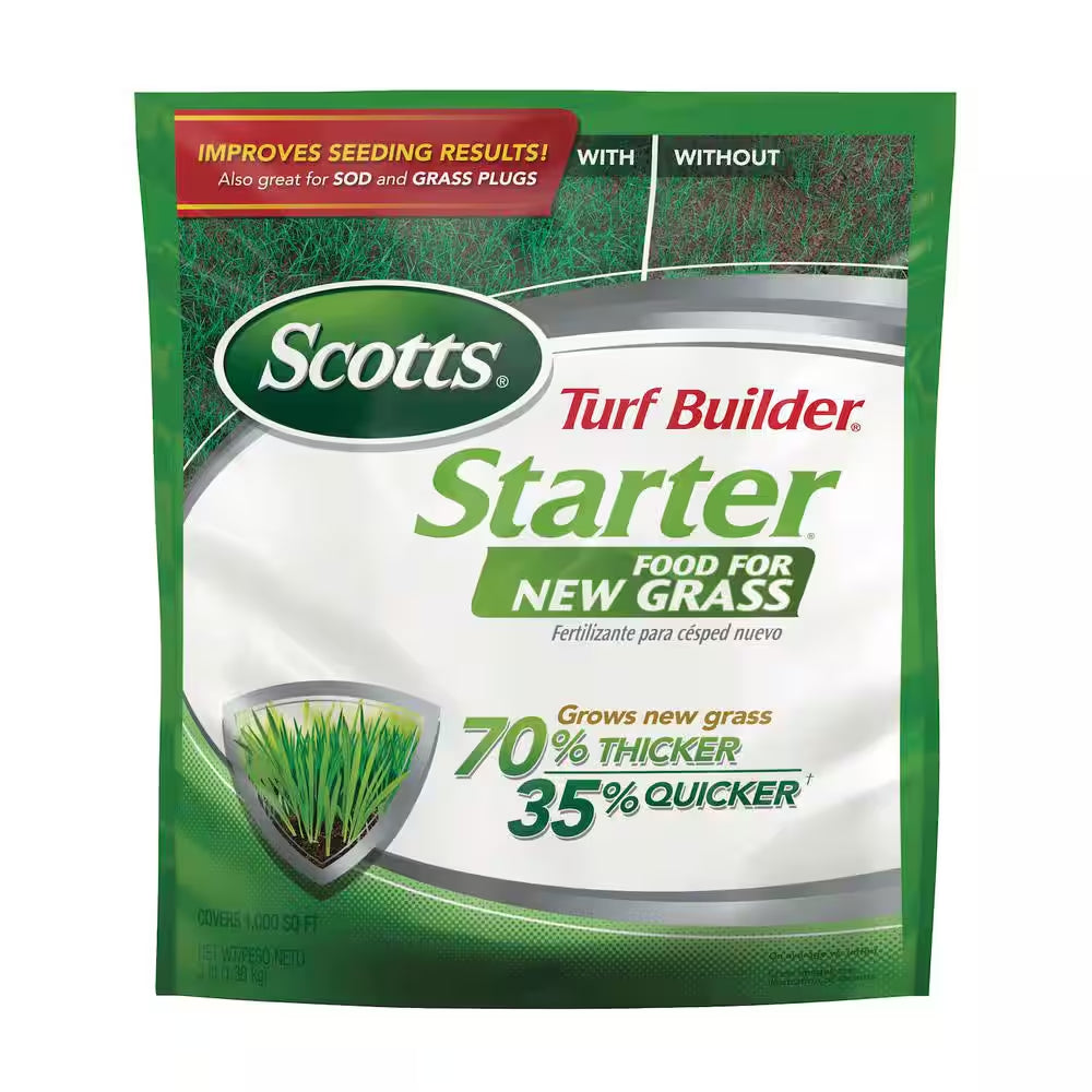 Turf Builder 3 Lbs. 1,000 Sq. Ft. Starter Fertilizer for New Grass, Use When Planting Seed