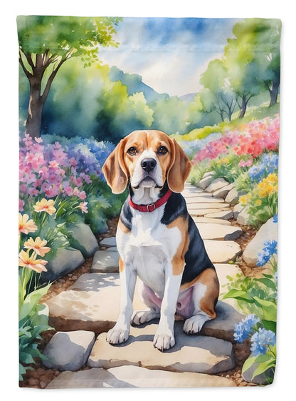 Beagle Spring Garden Garden Flag