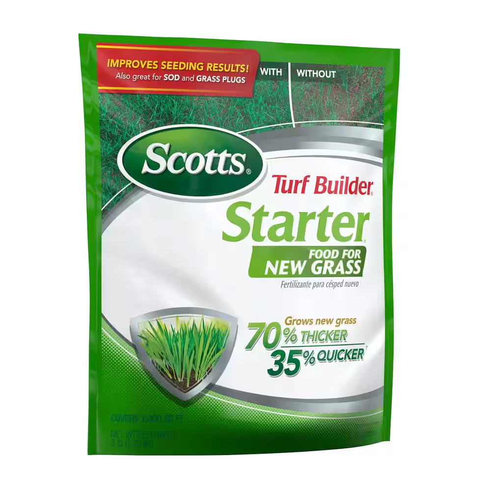 Turf Builder 3 Lbs. 1,000 Sq. Ft. Starter Fertilizer for New Grass, Use When Planting Seed