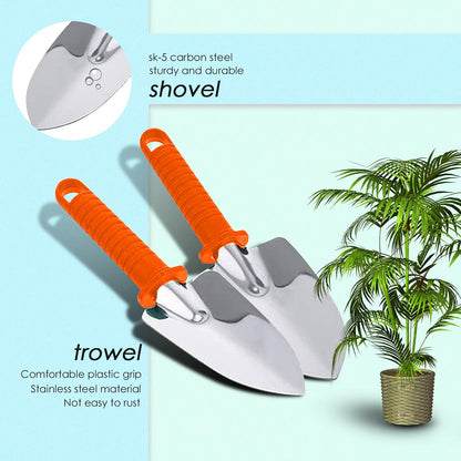 Garden Tools Set, Gardening Gift for Men,13 Piece Stainless Steel Gardening Tool for Planting,Gardening Gift for Men，Women (G7)