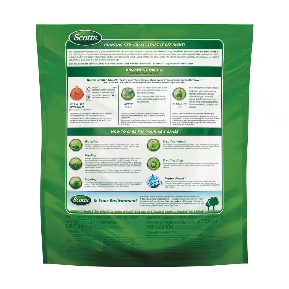 Turf Builder 3 Lbs. 1,000 Sq. Ft. Starter Fertilizer for New Grass, Use When Planting Seed